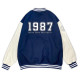 【福利品，無法退換貨】CGU1987美式經典棒球外套_深藍