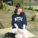 【預購至4/26，5/25陸續出貨】NTUE美式經典寬版短T_深藍色