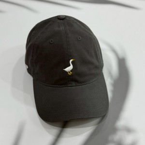 中興【服飾-配件】電繡鵝老帽-黑(請附OPP袋)