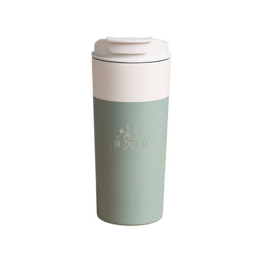 中興【杯飲餐具】手提直飲陶瓷保溫杯600ML_抹茶牛奶(最低量30)