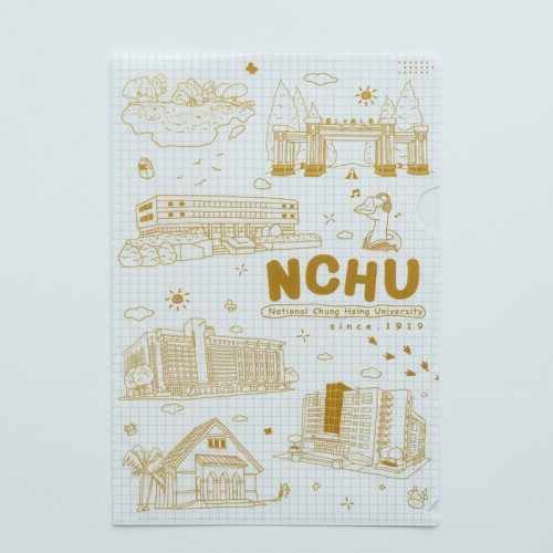 中興【紙品文具】校園插畫L型資料夾(最低量1000個)